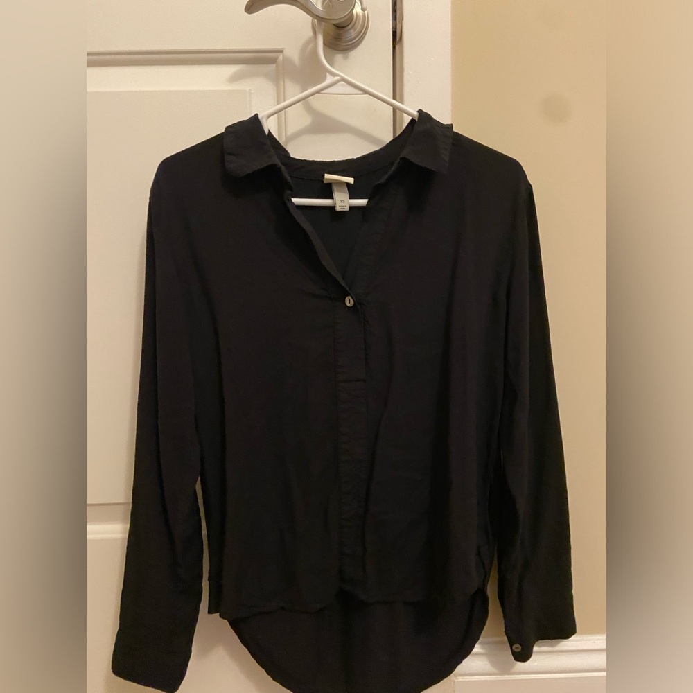 Black Long Sleeve Top